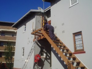 Wooden stair builder