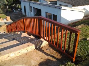 Wooden balustrade