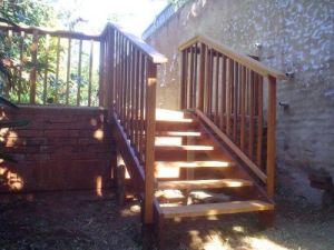 Wooden stairs