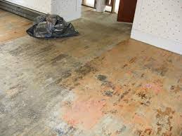 Removing floor adhesive