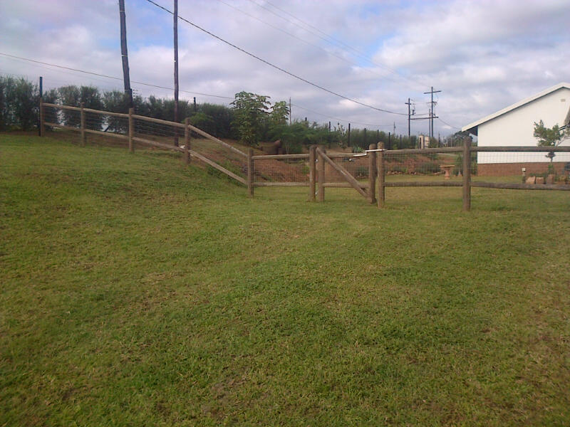 Wooden Post and Rail Fencing Durban