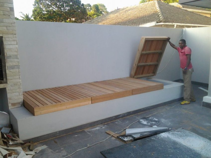 Wooden Balau Pool Pump Covers Durban July 2014