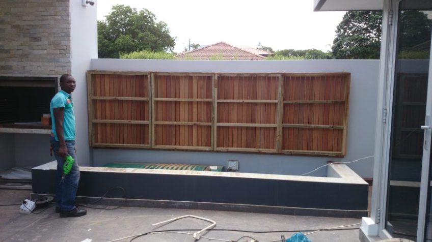 Wooden Balau Pool Pump Covers Durban July 2014