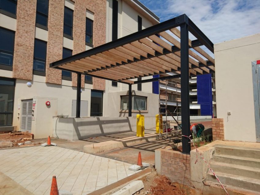 Steel And Timber Pergola, December 2015 7