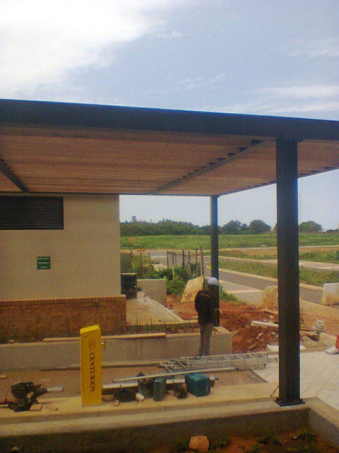 Steel And Timber Pergola, December 2015 6