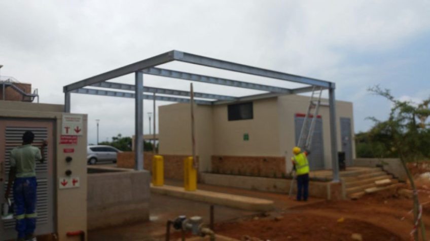 Steel And Timber Pergola, December 2015 3