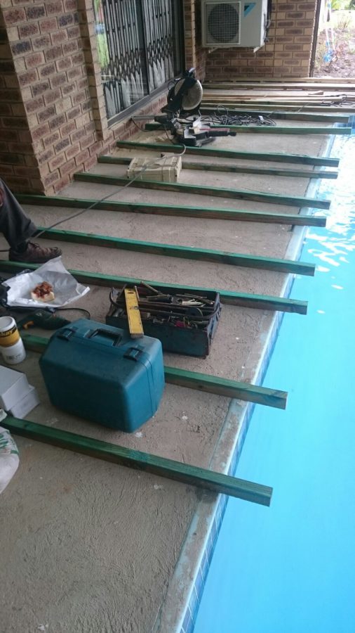 Wooden Pool Deck Estcourt March 2016 5