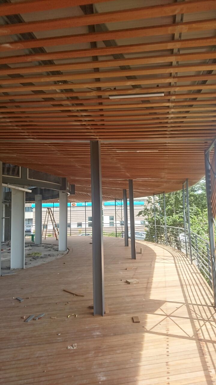 Balau Ceiling Cladding at Hillcrest Corner, Durban